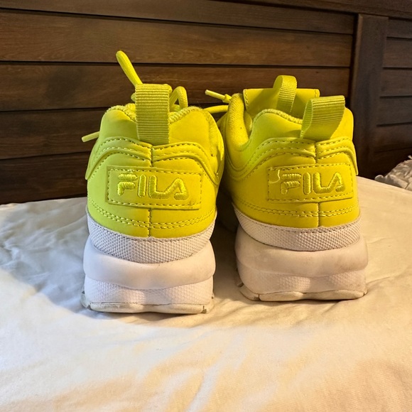 Neon Fila Disruptor Sneakers Women’s 6.5 - Picture 5 of 6